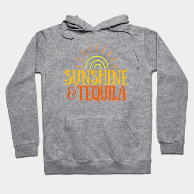 Sunshine & Tequila - Summer Margaritas Hoodie by Seaglass Girl Designs